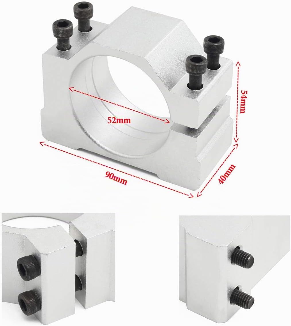 RATTMMOTOR 500W Luftkühlumg Spindelmotor Kit 0.5kW ER11 12000U/min Mini Spindelmotor und 220V PWM Dr