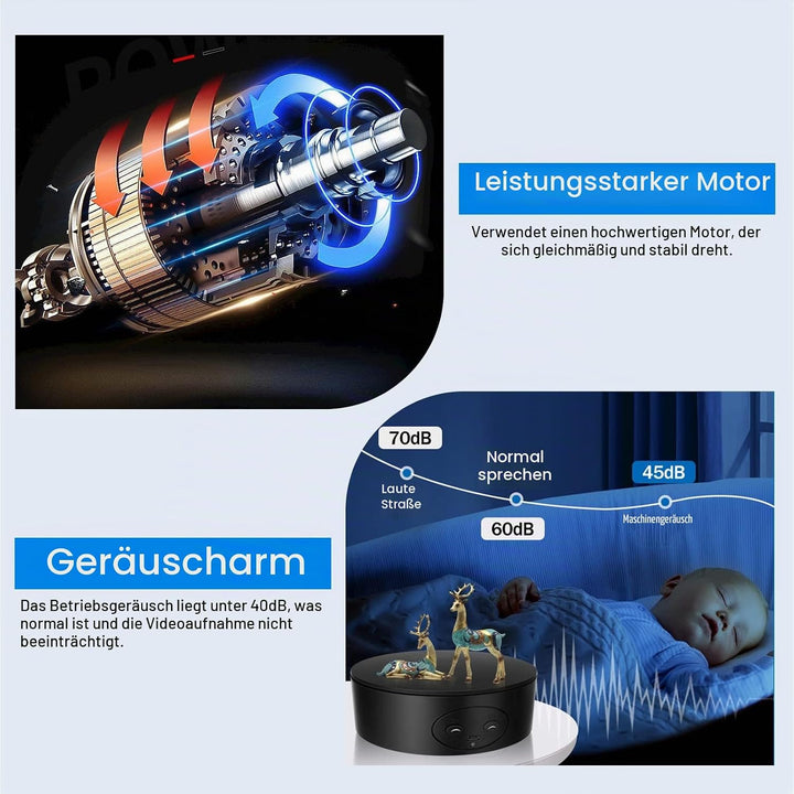 Drehteller Elektrisch, Aomdom 360 Grad Elektrischer Drehteller 13 cm 5 kg Drehscheibe Elektrisch mit