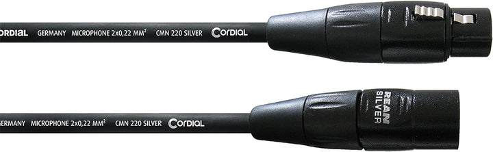 CORDIAL Kabel micro XLR 10 m Kabel MICROPHONE Essentials symmetrisch Rean Silber, 10 M