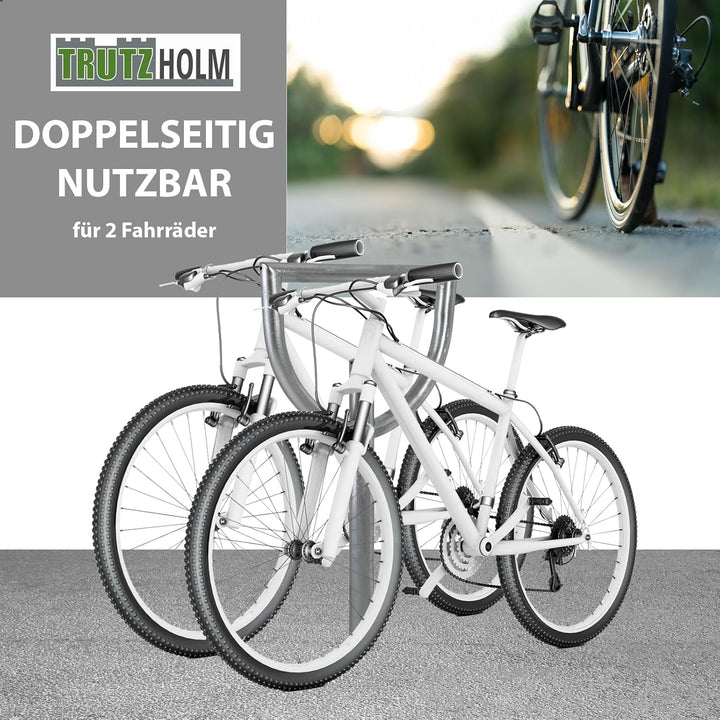 TRUTZHOLM Fahrradanlehnbügel 115x56 cm Stahl feuerverzinkt Rohrdurchmesser Ø 60 mm Fahrradständer zu