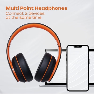 PowerLocus P6 Bluetooth Kopfhörer Over Ear, Over Ear Kopfhörer Kabellos mit Super Bass, 40Std. Spiel