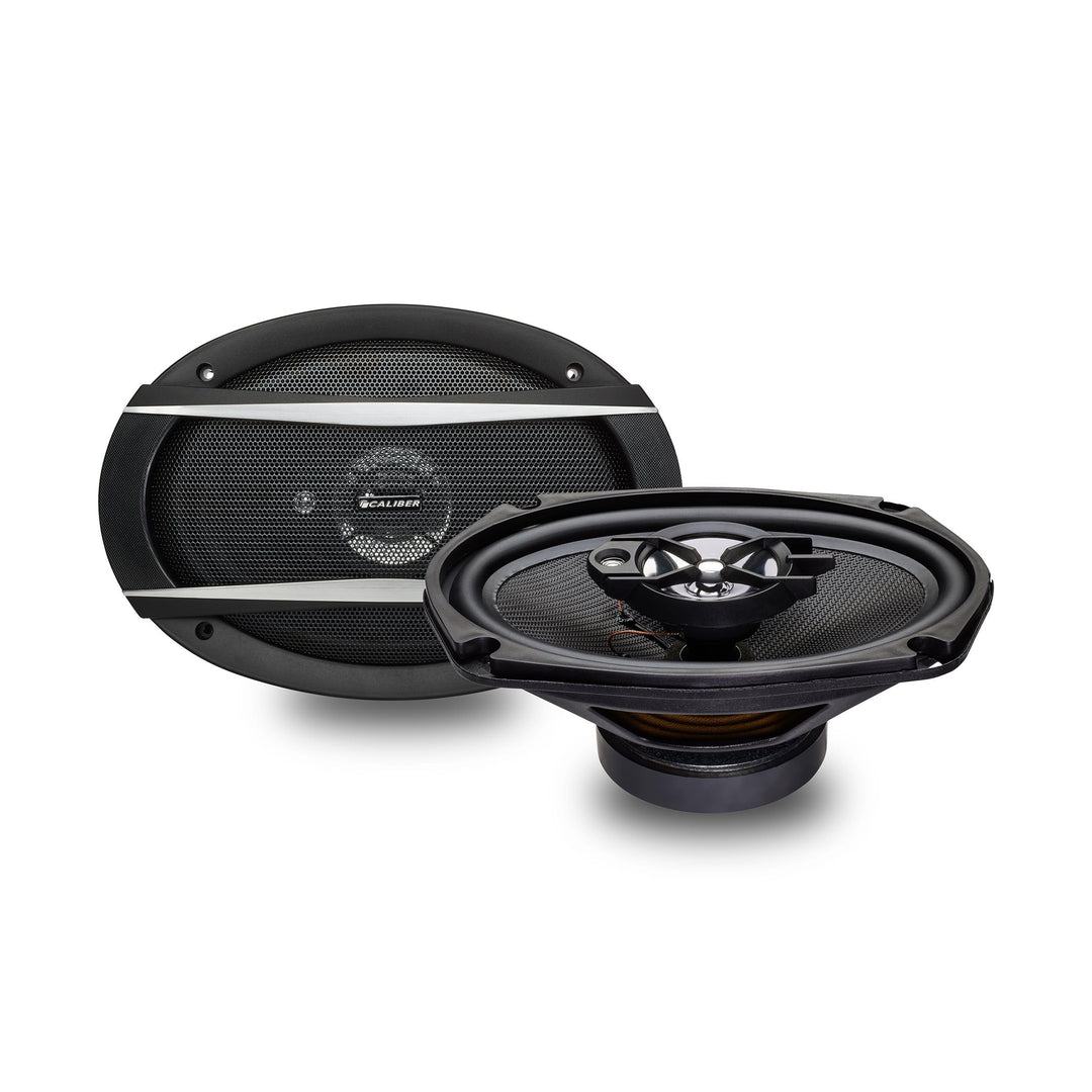 Caliber Auto Lautsprecher Set 150W - 2er Set Lautsprecher Auto - Koaxial Lautsprecher 3-Wege - 55W R
