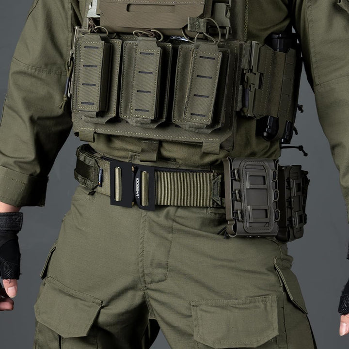 IDOGEAR 2 Zoll Taktischer Gürtel Combat Schnellverschlussschnalle Rigger Gürtel im Militärstil Molle