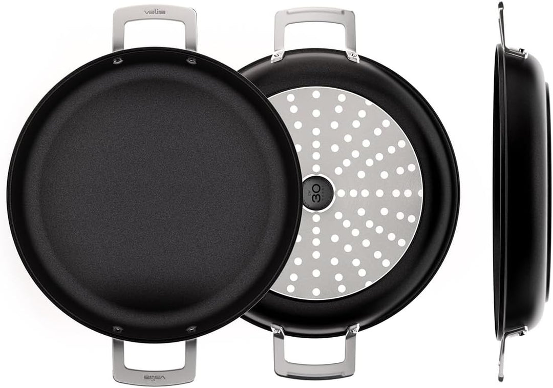 Valira Aire Antihaft Induktion kompatibel Paella-Pfanne, 30 cm dunkelgrau ø30 cm Dunkelgrau, ø30 cm