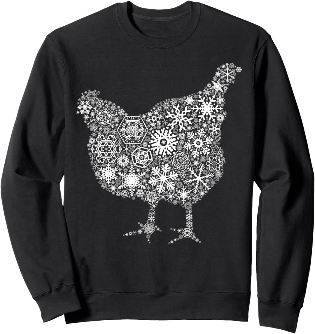 Schneeflocke Fröhliche Weihnachtsgeschenke - Huhn Sweatshirt