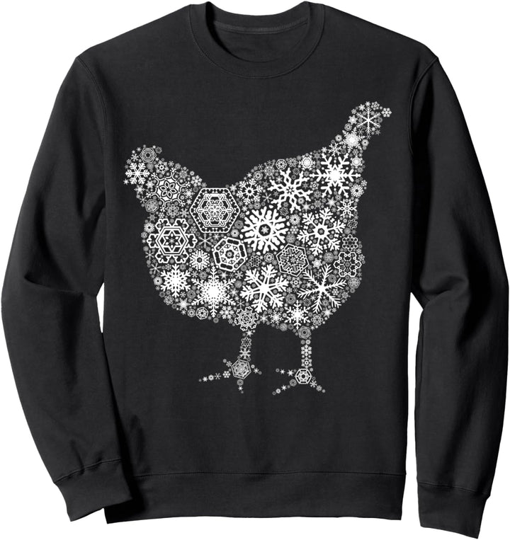 Schneeflocke Fröhliche Weihnachtsgeschenke - Huhn Sweatshirt