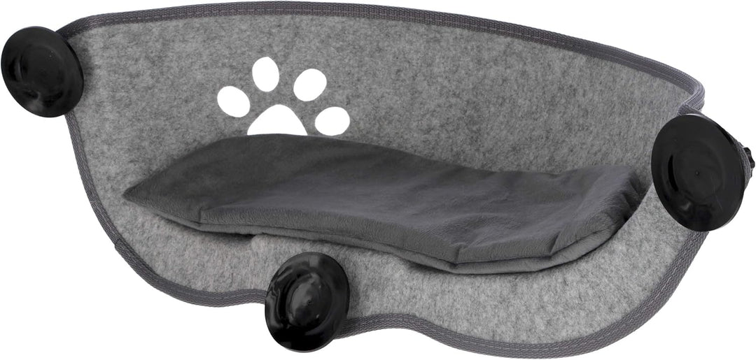 Kerbl Pet Fensterliegebett Filzino, Katzenbett, grau, 70x26x26cm, Filz, Polyester, Kunststoff, Katze