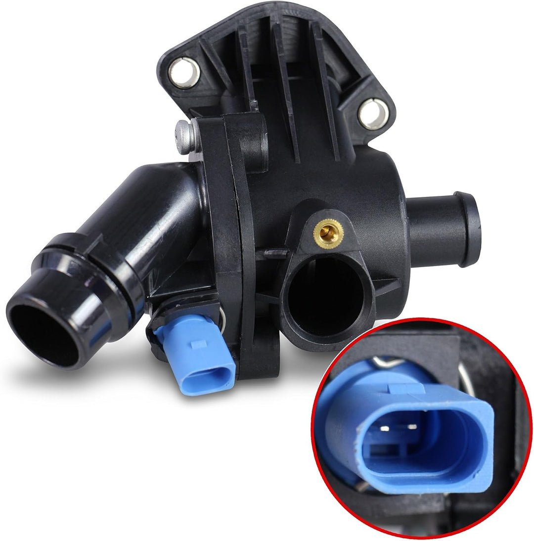 febi bilstein 100313 Thermostat mit Gehäuse, Dichtung und Temperaturschalter , 1 Stück