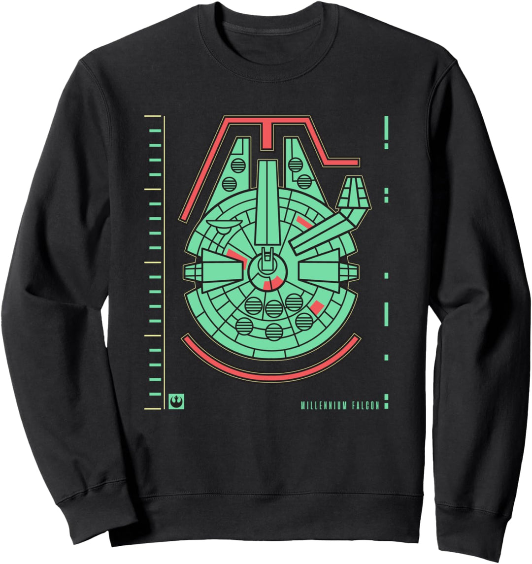 Star Wars Millennium Falcon Blueprint Sweatshirt