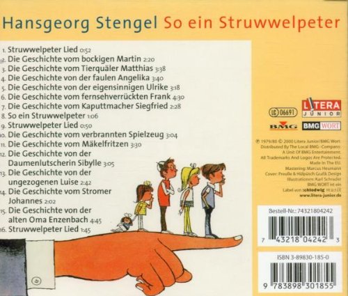 So Ein Struwwelpeter, Audio-CD