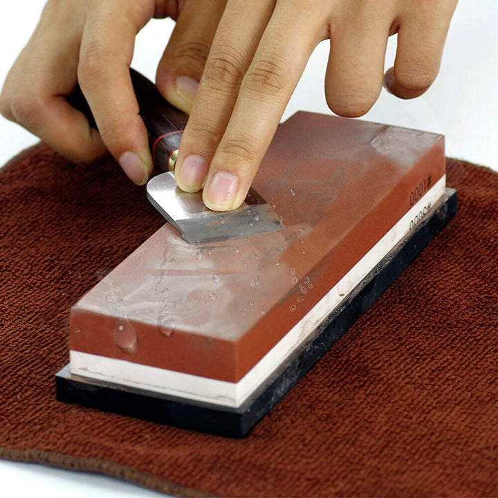 Abziehsteine Schleifstein Set für Messer – Wucgea Professionell Wetzstein Körnung 400/1000 3000/8000