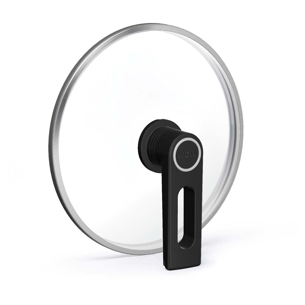 Woll Smart Lid, rund, Ø 28 cm, Deckelknopf mit permanenter Entlüftung, Parkfunktion, Edelstahleinfas