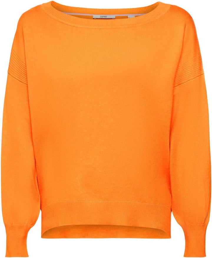 ESPRIT Strickpullover im Loose Fit XS Golden Orange, XS Golden Orange