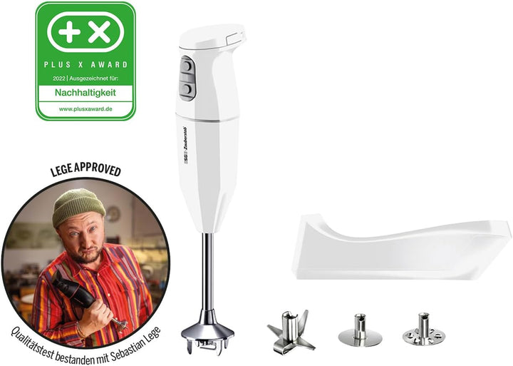 ESGE Zauberstab Cordless, 2500 mAh Li-Ion Akku Stabmixer, Pürierstab, kabellos, bis zu 13.000 U/min,