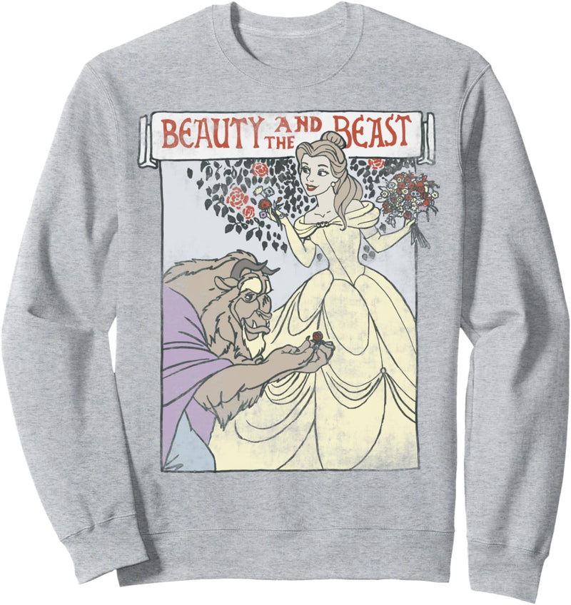 Disney Beauty And The Beast Classic Portrait Poster Sweatshirt