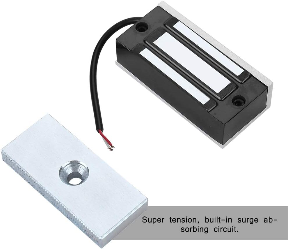 Mini Elektromagnetische Magnetische Türschloss, 60 KG Power on Lock DC24V Zugangskontrolle Magnetven