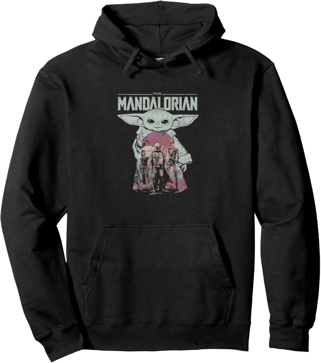 Star Wars: The Mandalorian Grogu The Child Portrait Fill Pullover Hoodie