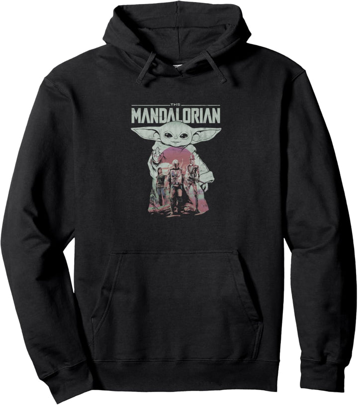 Star Wars: The Mandalorian Grogu The Child Portrait Fill Pullover Hoodie