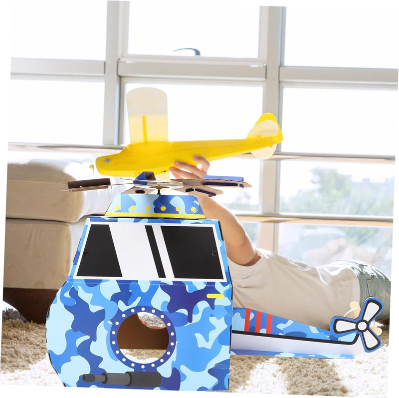 TOYANDONA 1 Satz Tragbares Flugzeugspielzeug Kampfflugzeugspielzeug Kinder-Flugzeug-Kostüm aus Pappe