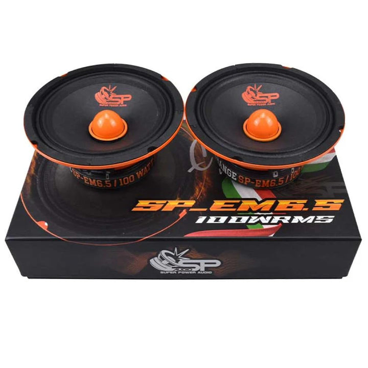SP Audio 2 SP-EM6.5 Mitteltöner 16,5 cm 165 mm 6,5" Durchmesser, 100 Watt RMS, 200 Watt max., Impeda