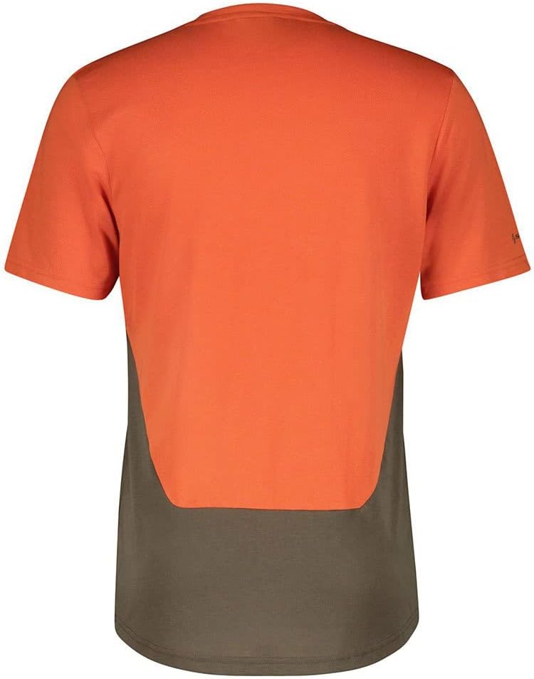 Scott Trail Flow DRI Fahrrad Trikot kurz Metal blau 2023 M Braze Orange/Shadow Brown, M Braze Orange