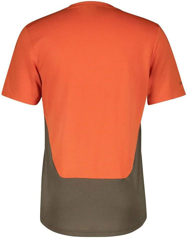 Scott Trail Flow DRI Fahrrad Trikot kurz Metal blau 2023 M Braze Orange/Shadow Brown, M Braze Orange