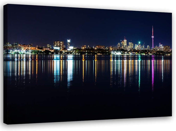 Feeby Wanddeko Toronto Leinwandbild Kunstdruck Stadt mehrfarbig 90x60 cm Leinwandbild 90x60 cm mehrf