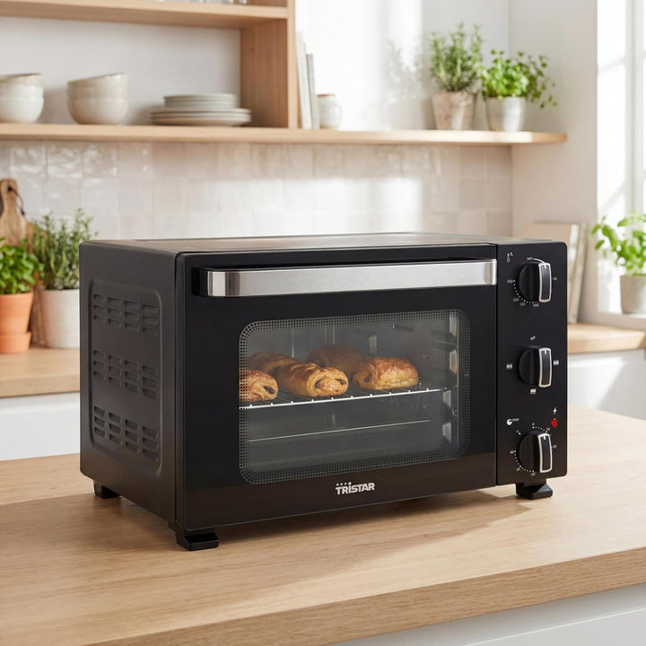 Tristar Mini-Backofen 20 L, 1300 W, Ober- und Unterhitze, Einstellbarer Thermostat, 60-Minuten-Timer