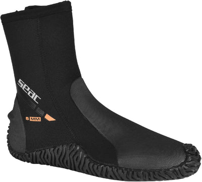 Seac Basic HD, Füssling aus 5 mm Neopren und fester Laufsohle, Taucherschuhe für Geräteflosse, M