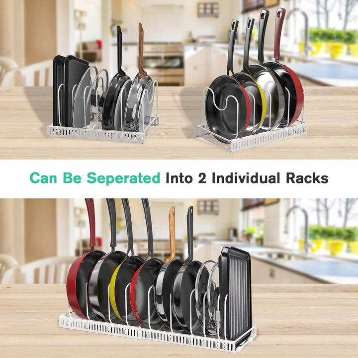 Puricon Deckel und Pfannenhalter Topfdeckelhalter Pfannen Aufbewahrung Topf Organizer Pan Rack für K