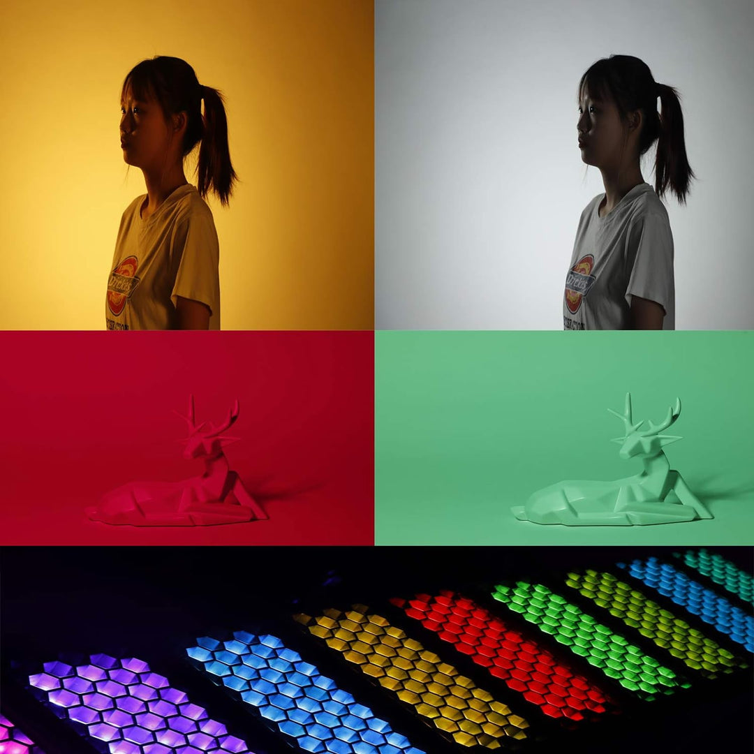 Falcon Eyes F7 II RGB 12W Led Video Licht CRI 96+ 2500K-9000K Support APP Control,HSI/RGB/LEE/Rosco