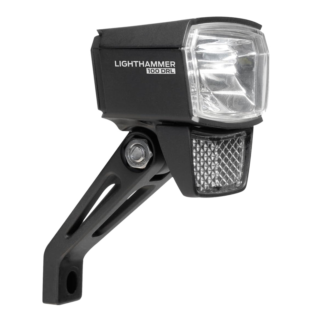 TRELOCK LS 890-T Lighthammer 100 Lux E-Bike 12V Fahrradlicht – Tagfahrlicht-Modus – Inklusive Gabelh