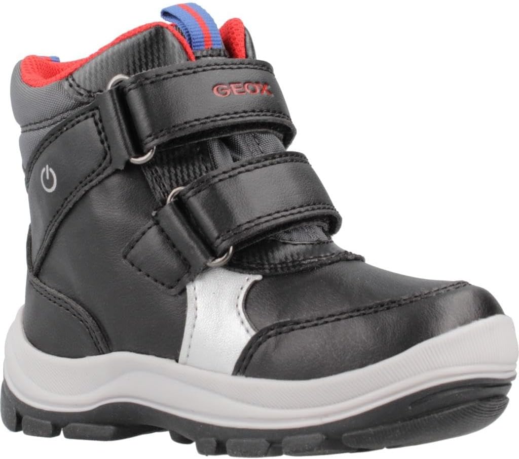 Geox Baby-Jungen B Flanfil B ABX Ankle Boot 24 EU Black Royal, 24 EU Black Royal