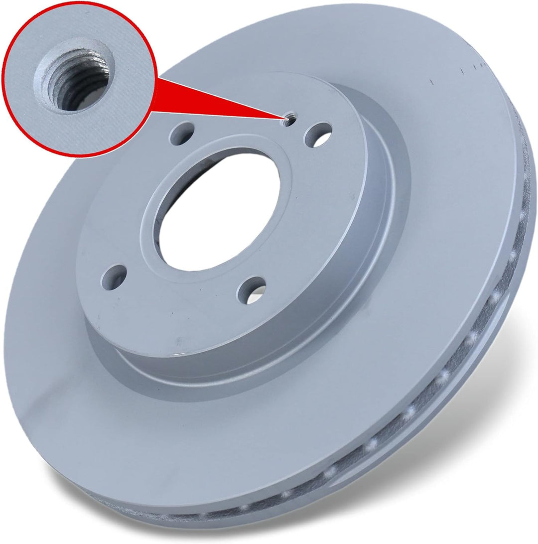 ATE Bremsenset Vorderachse inkl. Bremsscheiben vorne Ø 258 mm belüftet und Bremsbeläge vorne Kompati