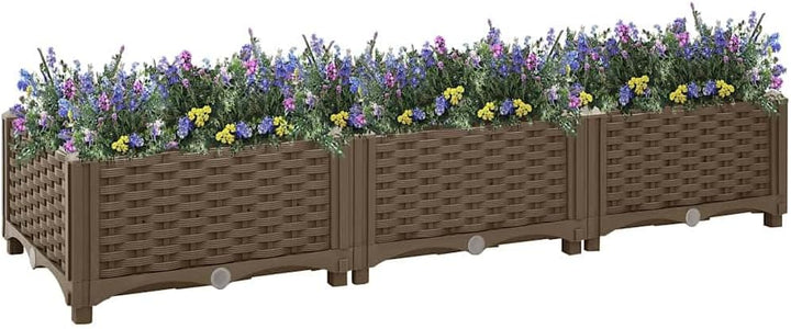 vidaXL Hochbeet Pflanzkasten Pflanzbeet Gemüsebeet Blumenbeet Blumenkasten Frühbeet Gartenbeet Blume