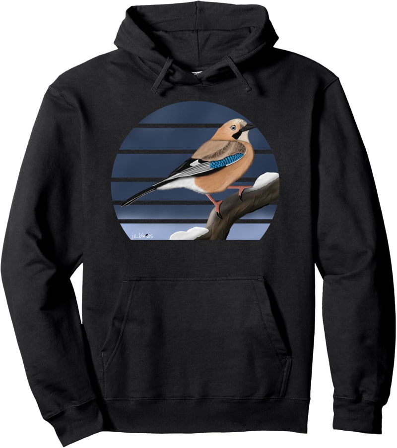 Eichelhäher Vogel Tiermotiv Geschenk Vogelfreund Biologe Pullover Hoodie