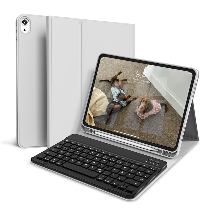 Tastatur Hülle für iPad (A16) 11 Zoll 2025/10. Generation 2022 10.9 Zoll, Magnetische Abnehmbare Kab