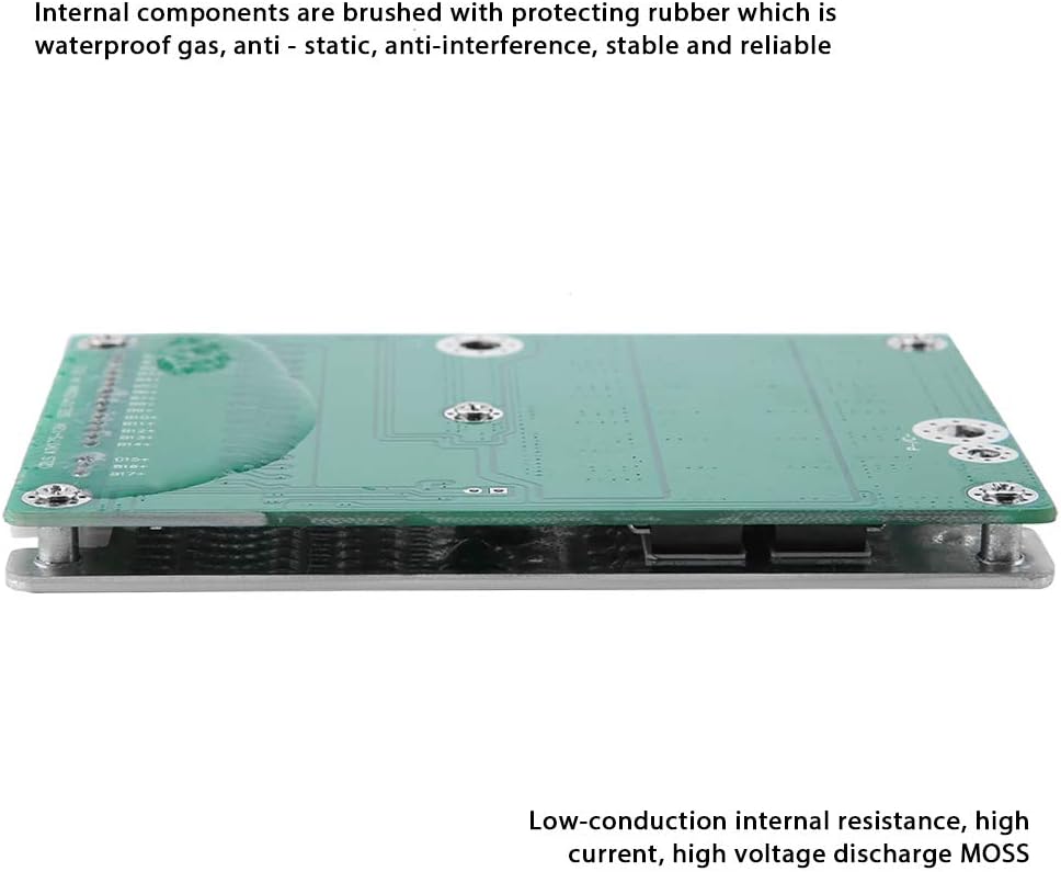 Lithium-Batterie-Schutzplatine, 17s 60V 50A BMS Li-Ionen-Batterie-Ladeschutzplatine mit Balance-Funk