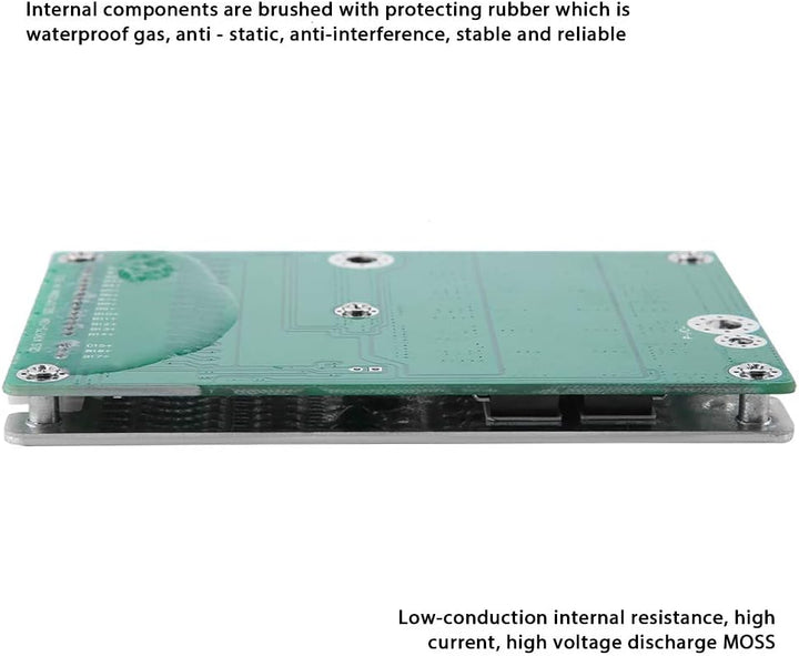 Lithium-Batterie-Schutzplatine, 17s 60V 50A BMS Li-Ionen-Batterie-Ladeschutzplatine mit Balance-Funk