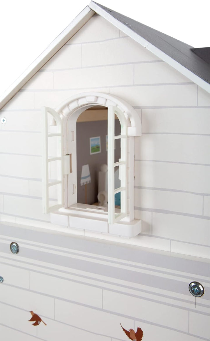 Small Foot Puppenhaus Stadtvilla, mit DREI Etagen, offener Front und umfangreichem Mobiliar, ab 3 Ja
