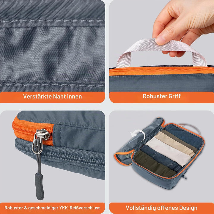 Cipway Kompression Koffer Organizer Set für Rucksack ，Ultraleichte Packtaschen Compression Packing C
