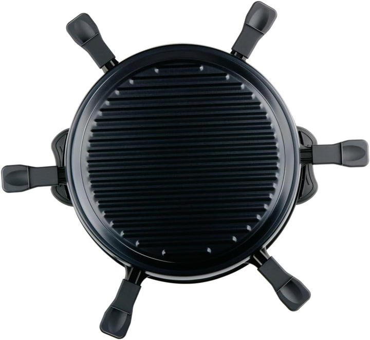 alpina Raclette-Grill 800W - Gourmet-Set für 8 Personen - mit abnehmbarer Grillplatte