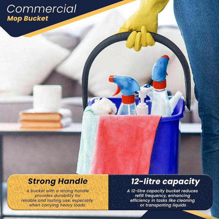 Discounted Cleaning Supplies EWB ABS-Kunststoff Reiniger Nützlichkeit Eimer, 12L Kapazität, Blau