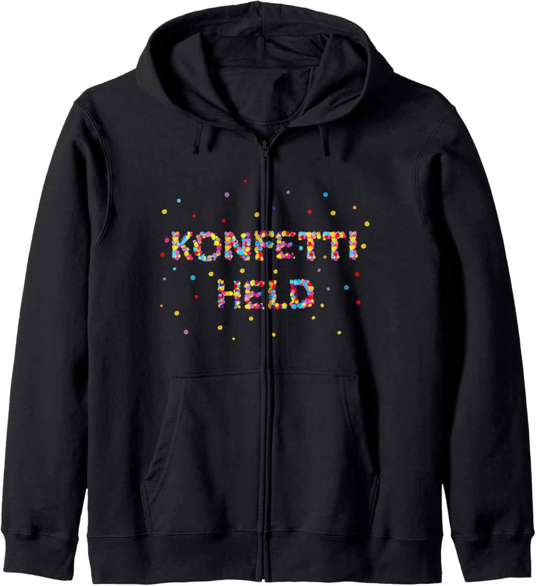 Konfetti Superhelden Fasching Karneval Konfetti Kostüm Kapuzenjacke