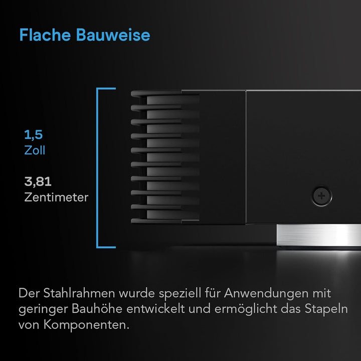 AC Infinity AIRCOM T9, leises Kühlgebläse 43cm für Receiver, Verstärker, DVR, AV Cabinet Komponenten