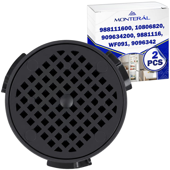 2 Stück Aktivkohlefilter Kühlschrank Ø 45 mm für Miele 10806820 für Liebherr WF091 9096342 909634200