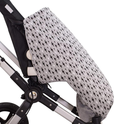 JYOKO KIDS Universal Baby Fusssack Kinderwagen, Extra Weicher Fleece für den Winter (BLACK RAYO, Fle