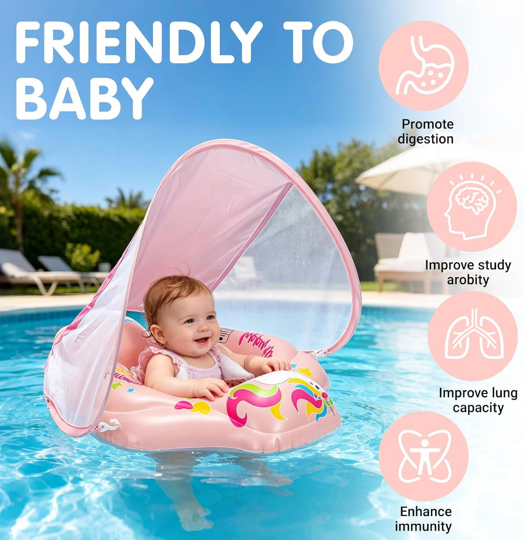 Schwimmring Baby ab 6-36 Monate Schwimmhilfe Kinder 1 Jahre, Schwimmhilfe verstellbare Schultergurte