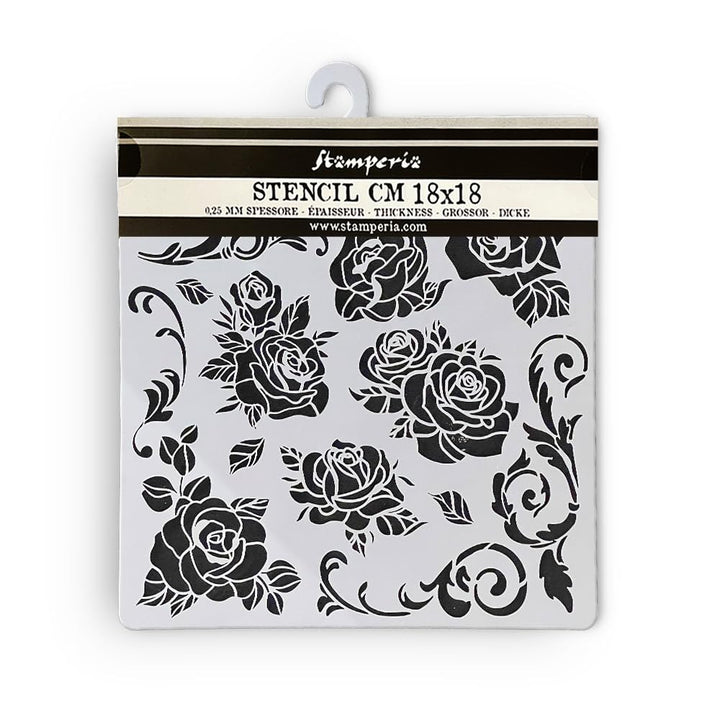 Stamperia - Thick Stencils for Scrapbooking, Albums, Card Making, Bullet Journalling and More, Rose