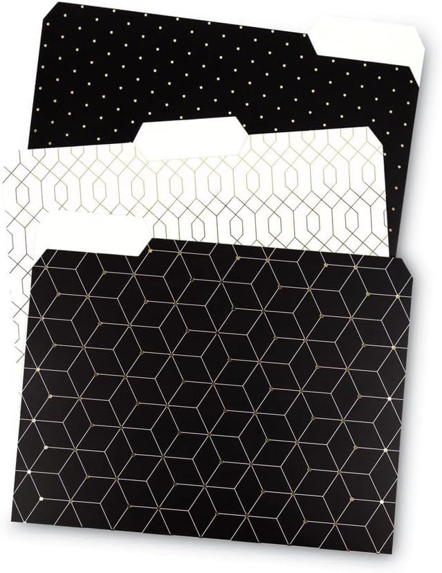 U Brands Fleuri Fashion Fächermappe 24 Pack Modern, klassisch, Modern, klassisch
